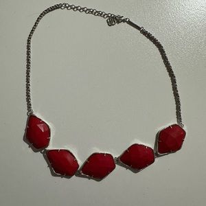 Kendra Scott necklace with red stones